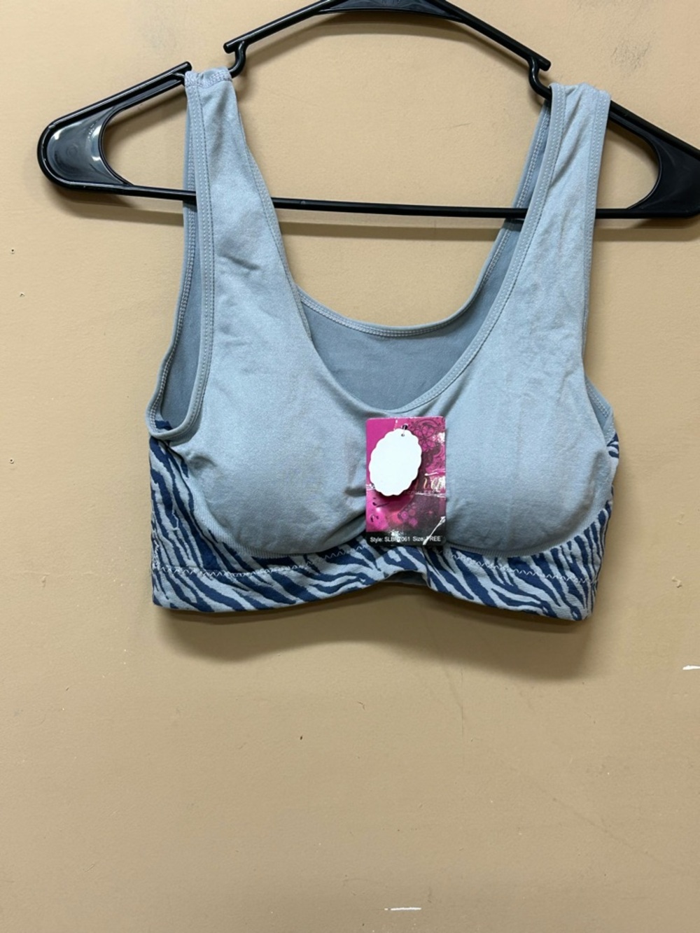 Sophia Seamless Gray Bra SLBR7061 Free Size NWT